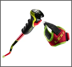 LEKI WCR TBS GS 3D Neon Red/nero -BOLL SCI Negozio A21 leki 65067761 1 P